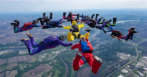 Skydivers Supporting Sobriety
