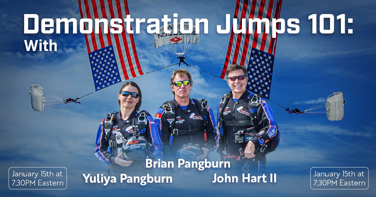 Demo Jumping 101 Webinar Available on USPA YouTube Channel