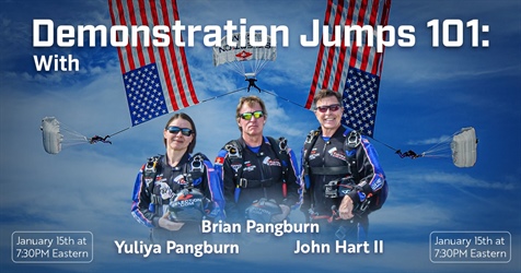 Demo Jumping 101 Webinar Available on USPA YouTube Channel