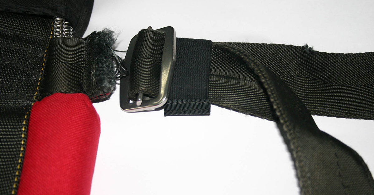 Ask a rigger How much webbing wear can there be at the harness hip