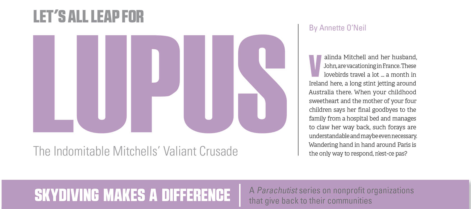 Let's All Leap for Lupus