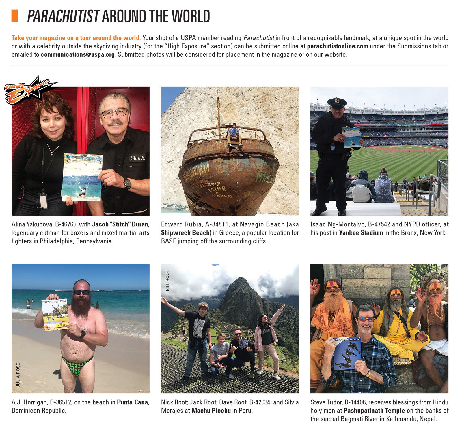 Parachutist Around The World